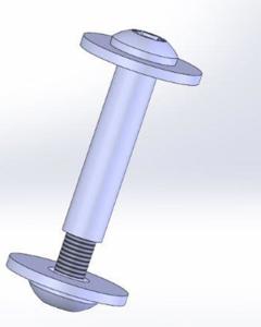 Pan head screw with sleeve nut M6